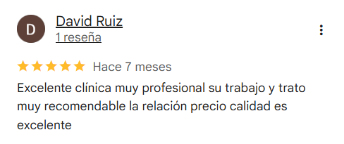 Reseña de paciente de AudioMar